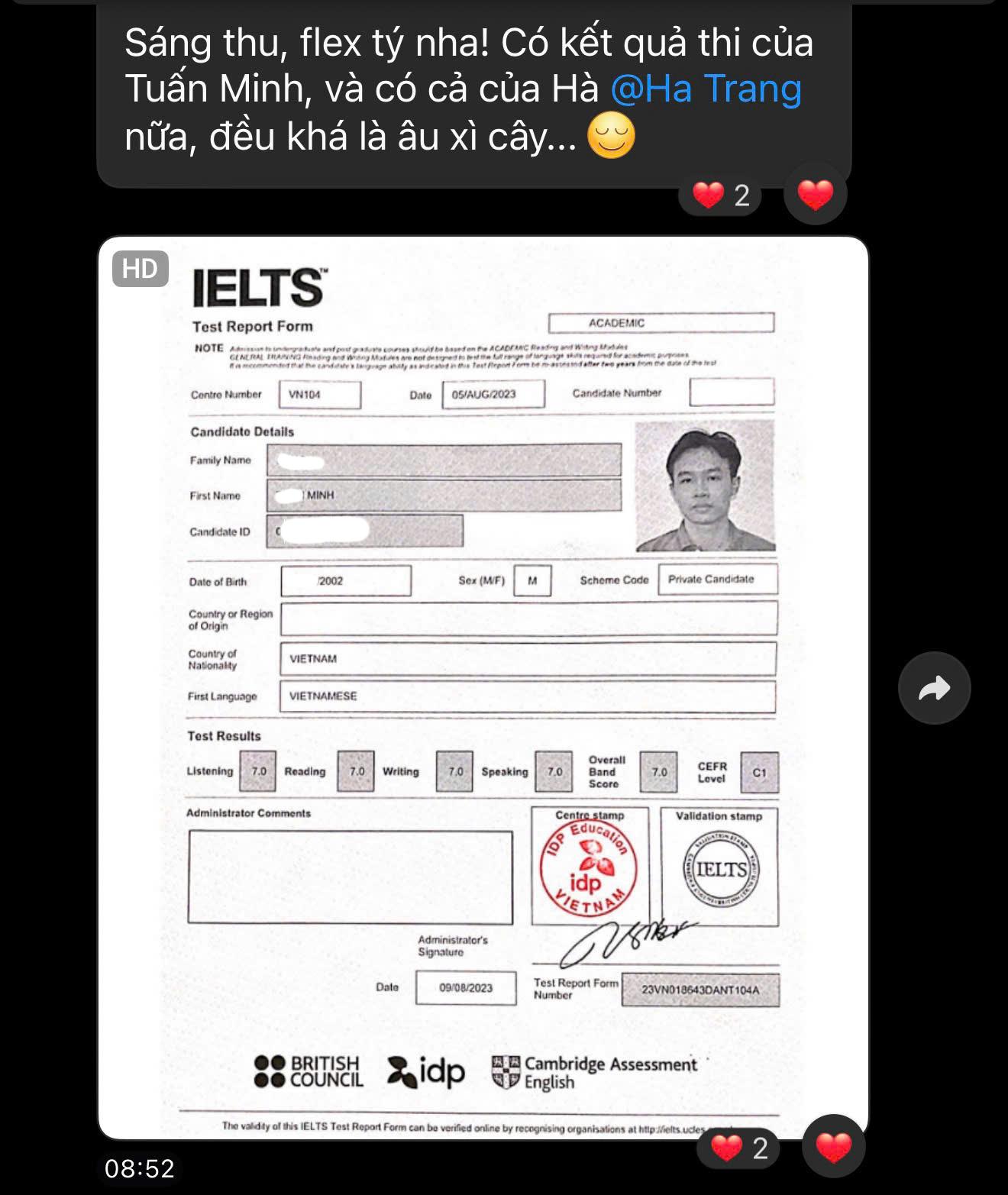 Học viên V-IELTS